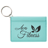 4 1/4" x 3" Laserable Leatherette Keychain ID Holder