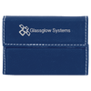 Leatherette Hard Business Card Holder — 3.75 × 2.75 Inches