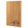 5 1/4" x 8 1/4" Laserable Leatherette Journal with Lined Notepad