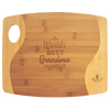 Bamboo Two-Tone Cutting Board with Handle