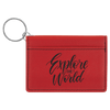 4 1/4" x 3" Laserable Leatherette Keychain ID Holder