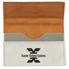 Leatherette Hard Business Card Holder — 3.75 × 2.75 Inches