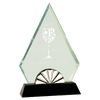 Horizon Glass Award with Black Base — Shape and Size