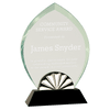 Horizon Glass Award with Black Base — Shape and Size