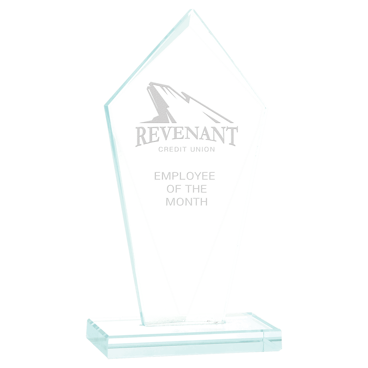 7 1/2" Diamond Glass Award