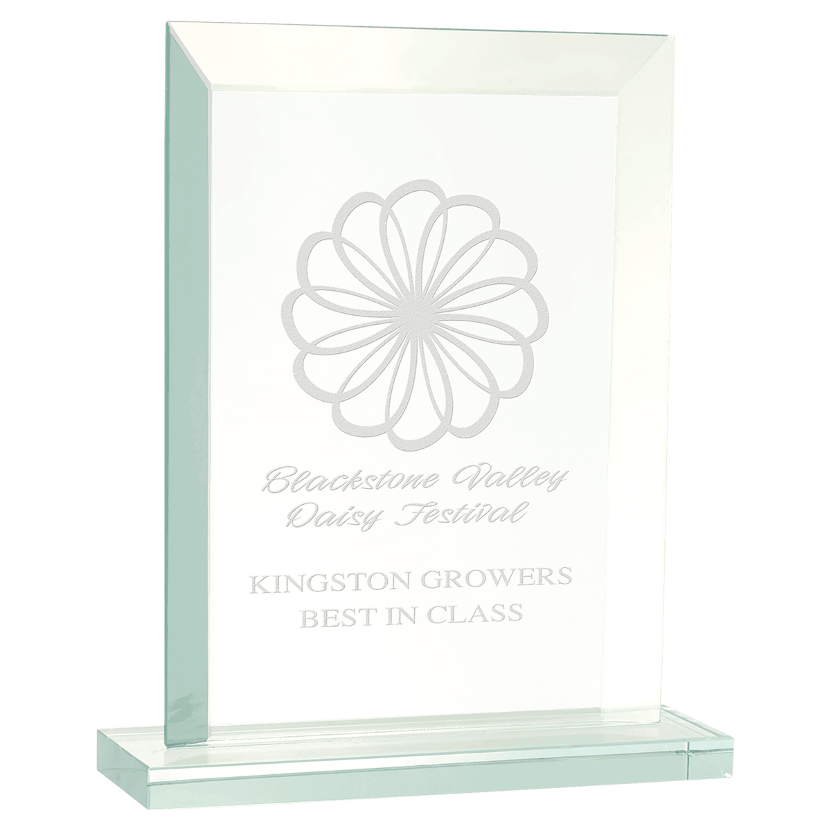 7" Rectangle Glass Award