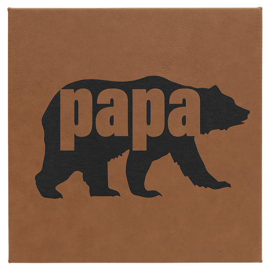 10" x 10" Laserable Leatherette Wall Decor with Sawtooth Hanger