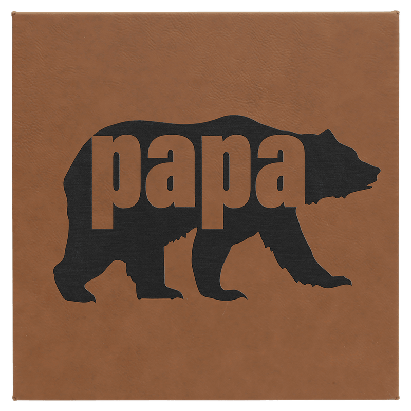 10" x 10" Laserable Leatherette Wall Decor with Sawtooth Hanger