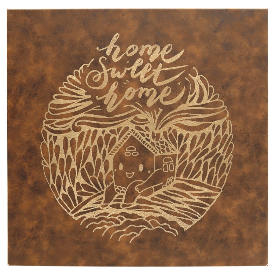 14" x 14" Laserable Leatherette Wall Decor with Sawtooth Hanger