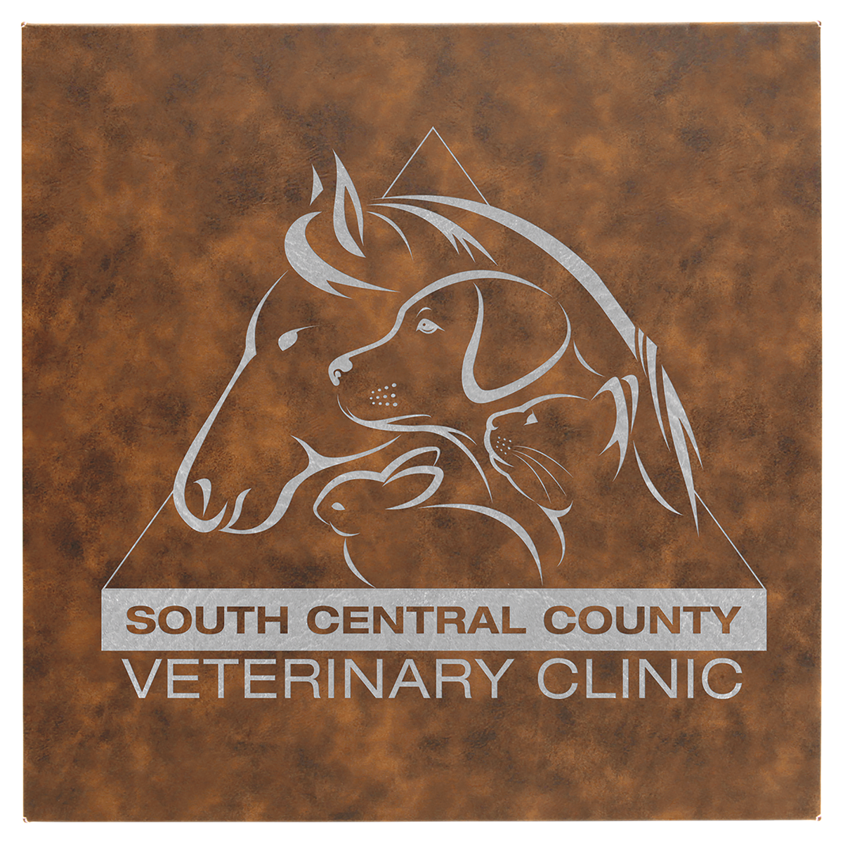14" x 14" Laserable Leatherette Wall Decor with Sawtooth Hanger