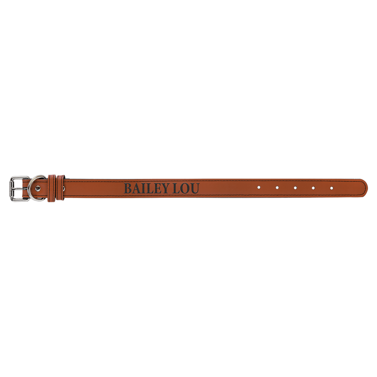 Small 15" x 3/4" Laserable Leatherette Dog Collar