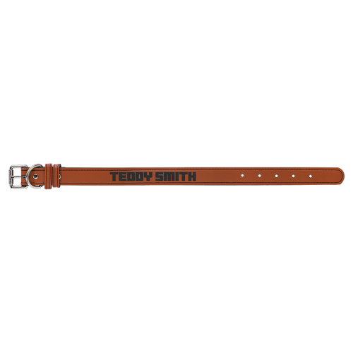 Medium 19" x 1" Laserable Leatherette Dog Collar