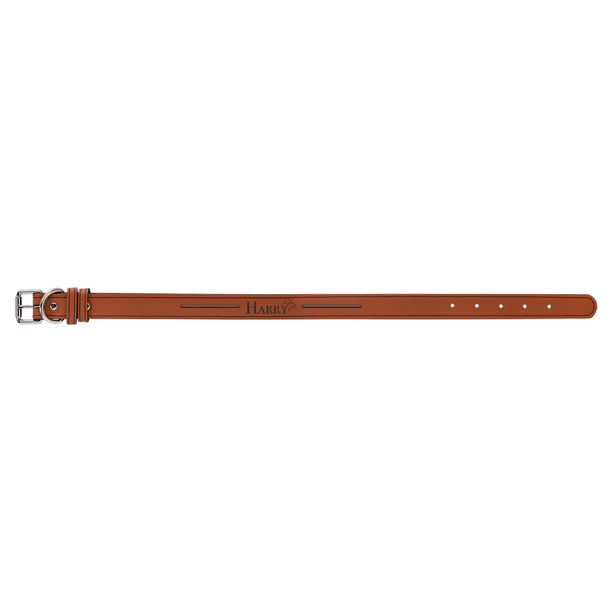 Large 23" x 1" Laserable Leatherette Dog Collar