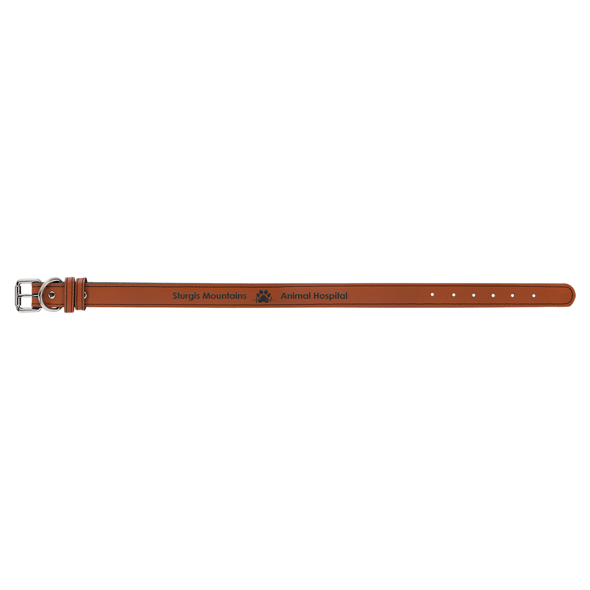 Extra Large 27" x 1 1/4" Laserable Leatherette Dog Collar