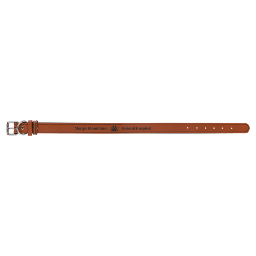Extra Large 27" x 1 1/4" Laserable Leatherette Dog Collar