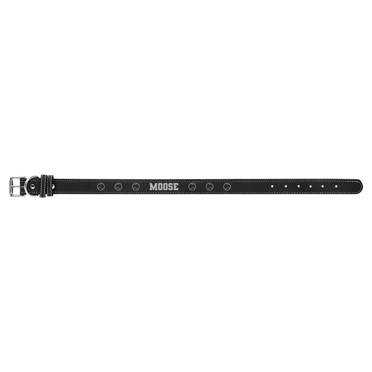 Extra Large 27" x 1 1/4" Laserable Leatherette Dog Collar