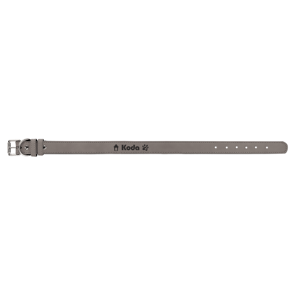 Extra Large 27" x 1 1/4" Laserable Leatherette Dog Collar
