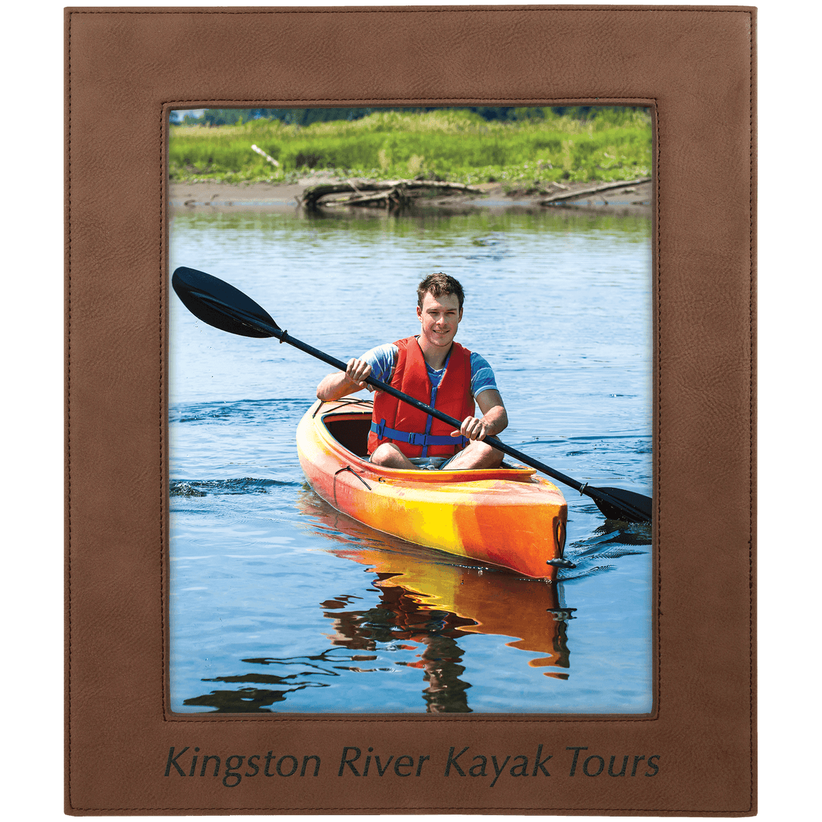 8" x 10" Laserable Leatherette Photo Frame