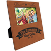 Leatherette Photo Frame with Personalization Area — Options