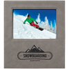 Leatherette Photo Frame with Personalization Area — Options