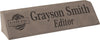 8 1/2" Laserable Leatherette Desk Wedge