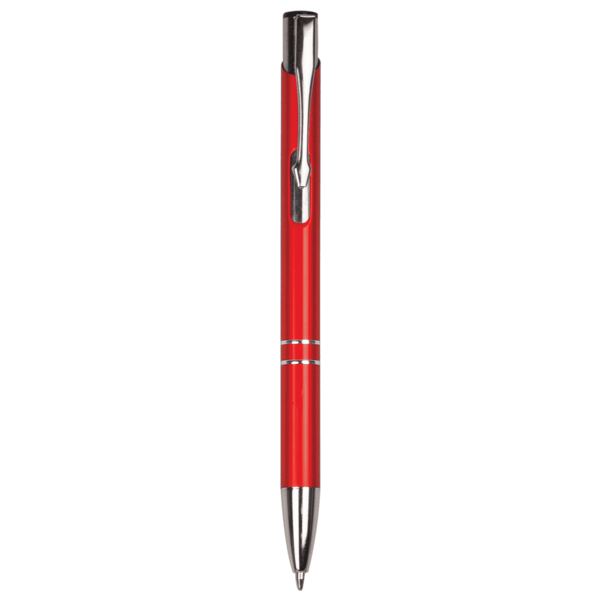 Anodized Aluminum Laserable Pen — Silver Trim