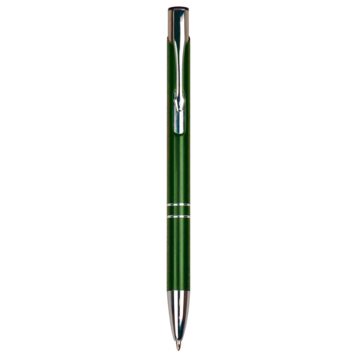 Anodized Aluminum Laserable Pen — Silver Trim