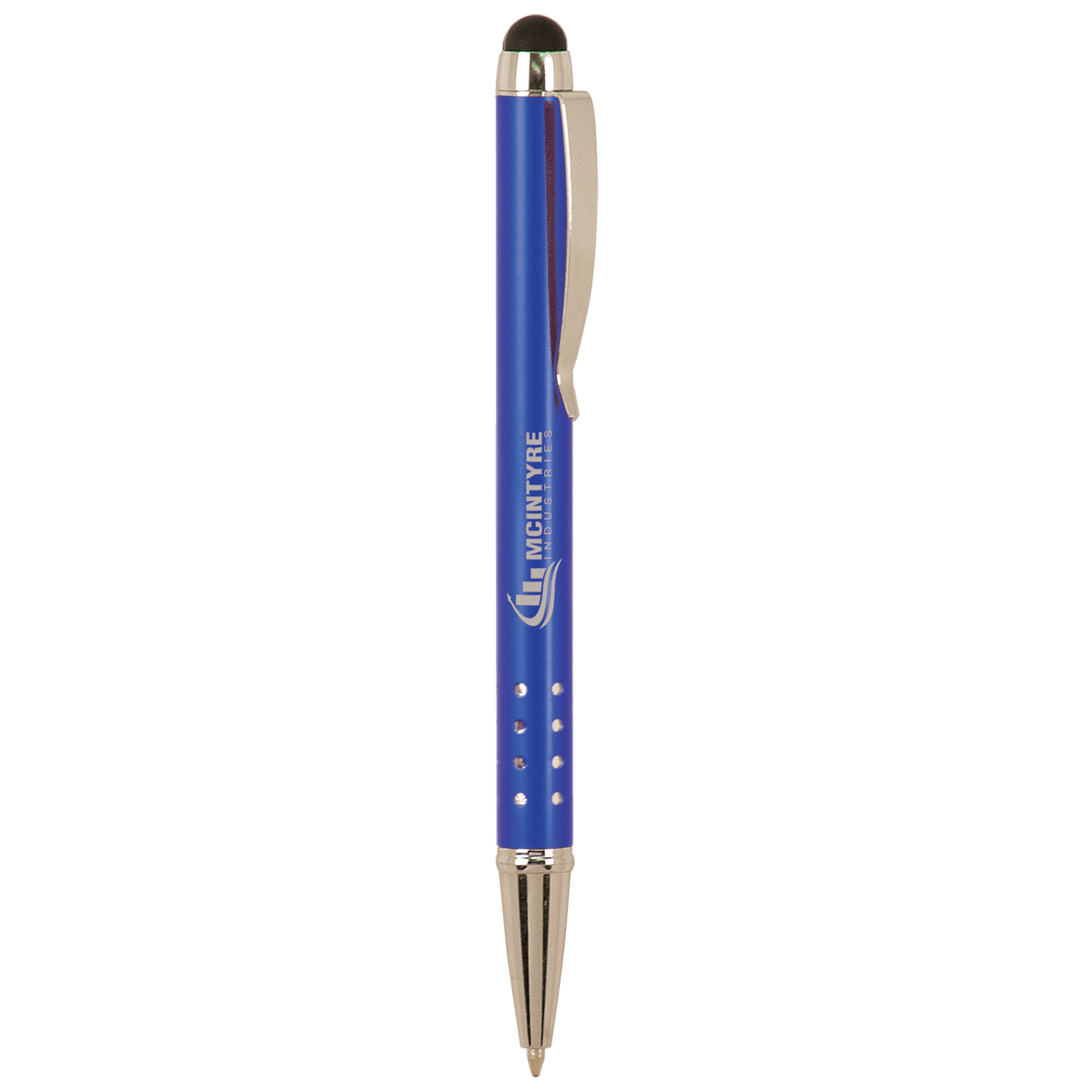 Laserable Stylus Pen — Silver Trim, Color and Bamboo Options