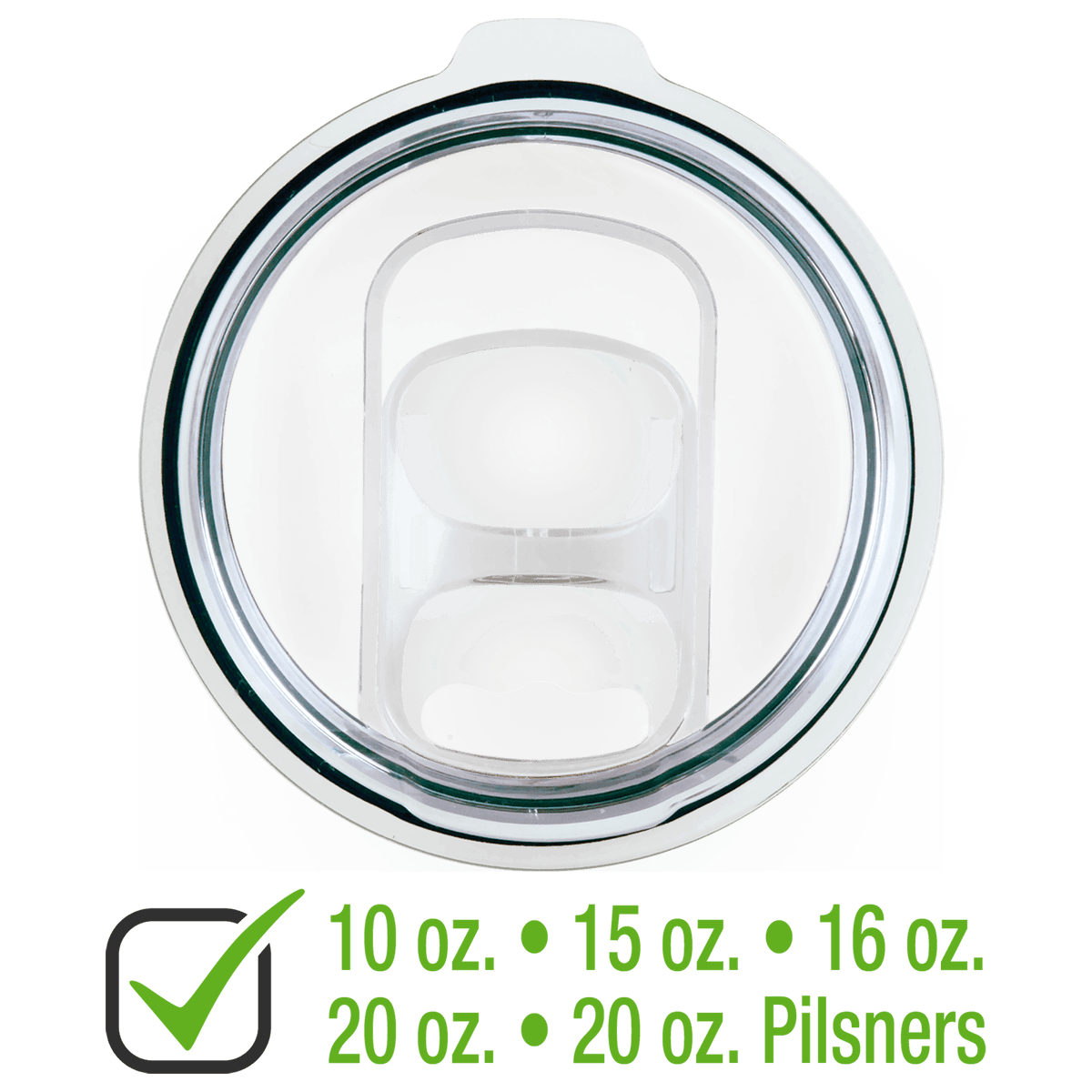 Slider Lid for 10, 15, 16, 20, Polar Camel Tumblers or 20 oz. Pilsners