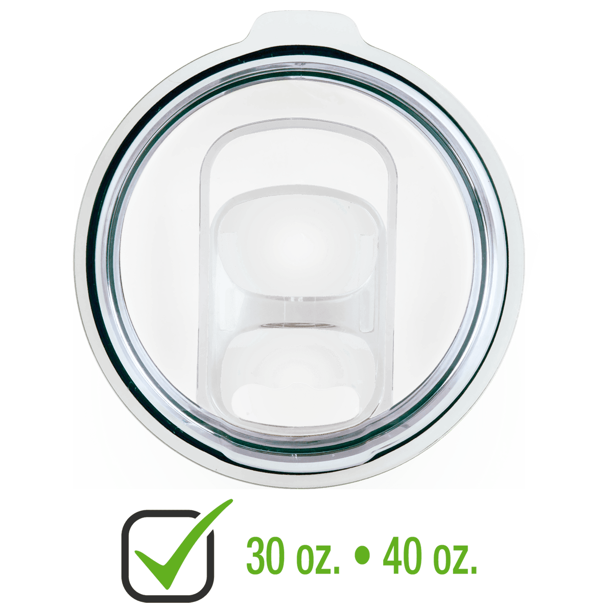 Slider Lid for 30 oz. Polar Camel Tumblers, 32 & 40 oz. Travel Mugs