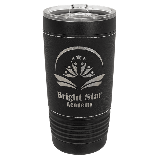 Polar Camel 20 oz. Leatherette Tumbler with Slider Lid