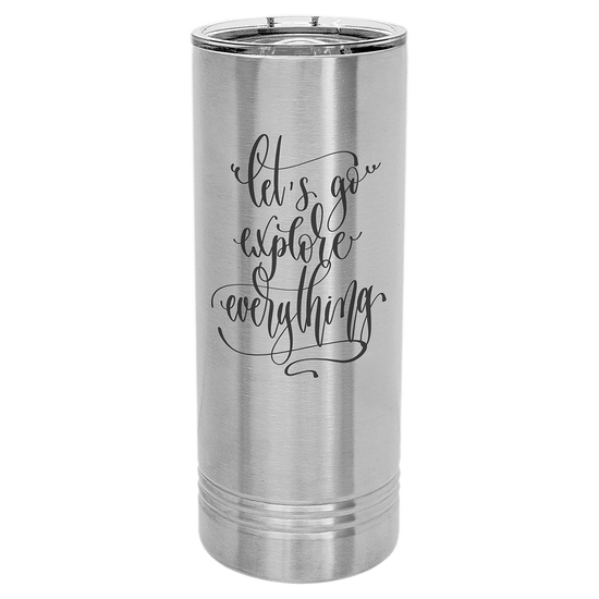 Polar Camel 22 oz. Skinny Tumbler with Slider Lid