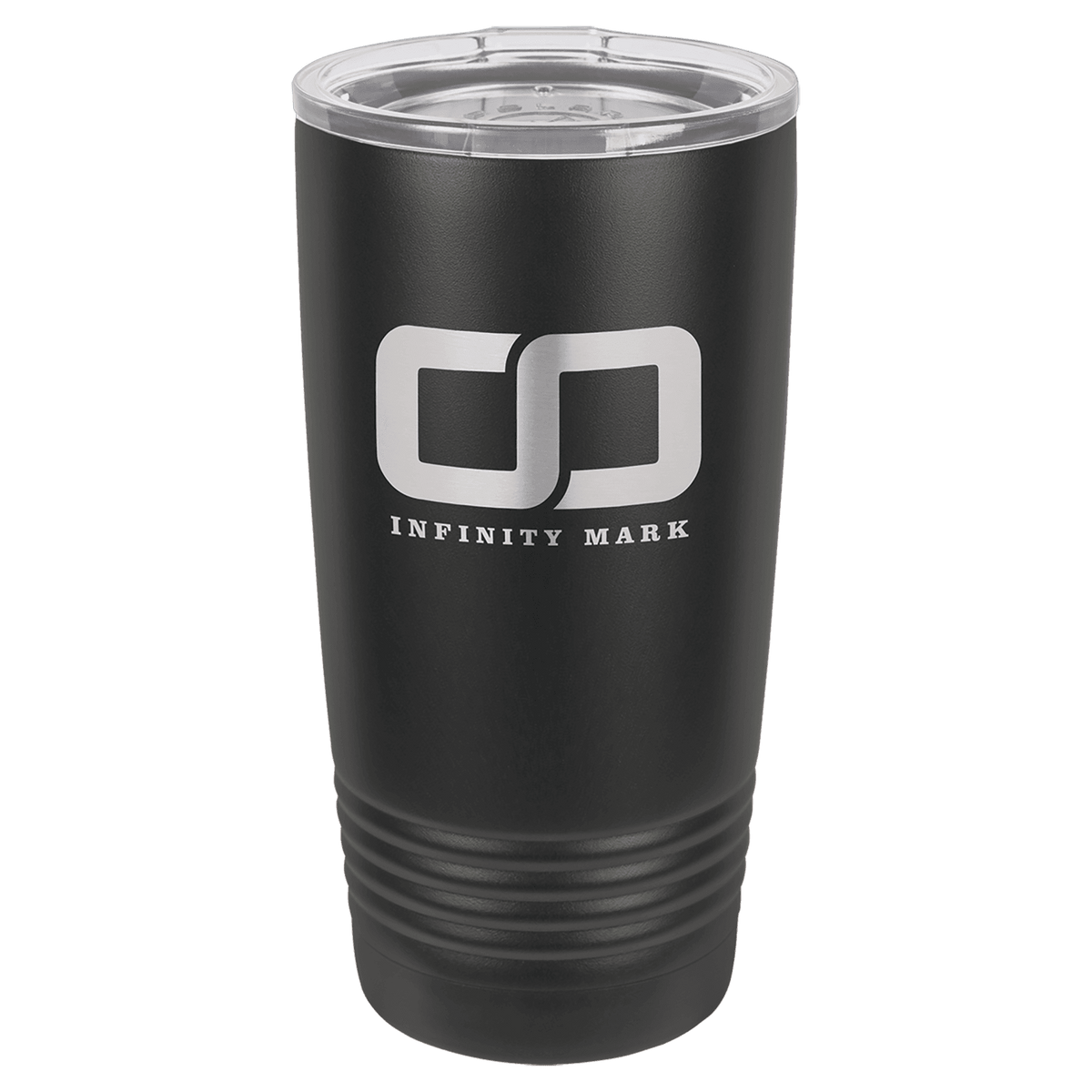 Polar Camel Full Black Ringneck Tumbler with Logo Lid