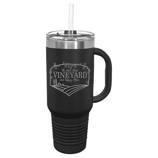 Polar Camel 40 oz. Travel Mug with Snap Lid & Straw