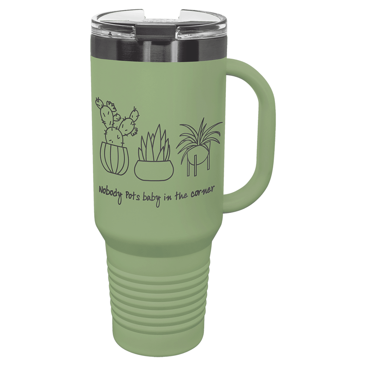 Polar Camel 40 oz. Summer Travel Mug with Handle & Straw