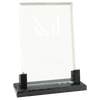 Glass Award with Black Marble Base — Shape and Size