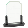 Glass Award with Black Marble Base — Shape and Size