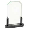 Glass Award with Black Marble Base — Shape and Size
