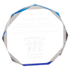 Blue Octagon Acrylic Award