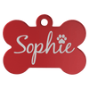 1 1/4" x 3/4" Laserable Anodized Aluminum Bone Pet Tag