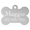 1 1/4" x 3/4" Laserable Anodized Aluminum Bone Pet Tag