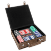 Laserable Leatherette 100 Chip Poker Set
