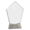 Platinum Glass Award with Full Metal Base — Shape and Size
