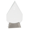 Platinum Glass Award with Full Metal Base — Shape and Size