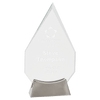 Platinum Glass Award with Full Metal Base — Shape and Size