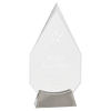 Platinum Glass Award with Full Metal Base — Shape and Size