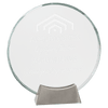 Platinum Glass Award with Full Metal Base — Shape and Size