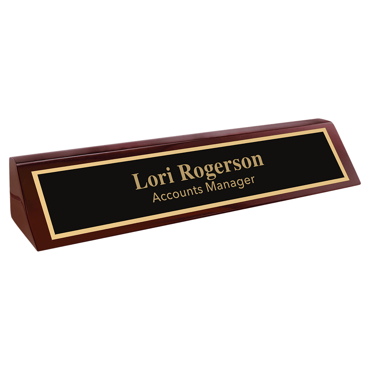 10 1/2" Piano Finish Desk Wedge
