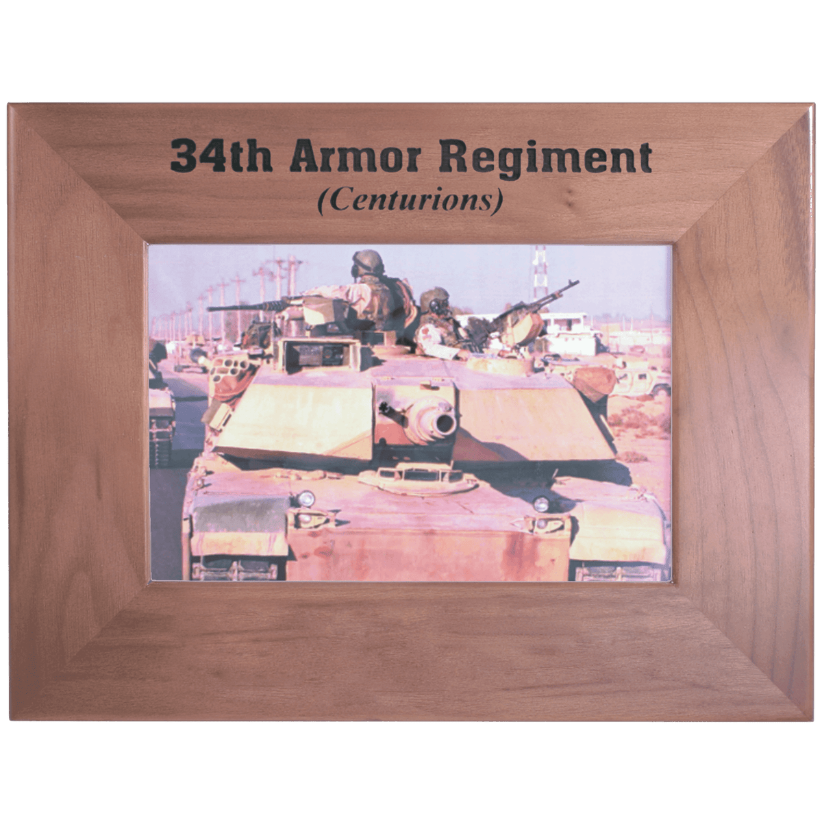 Genuine Walnut Picture Frame for a 4 × 6 in photo