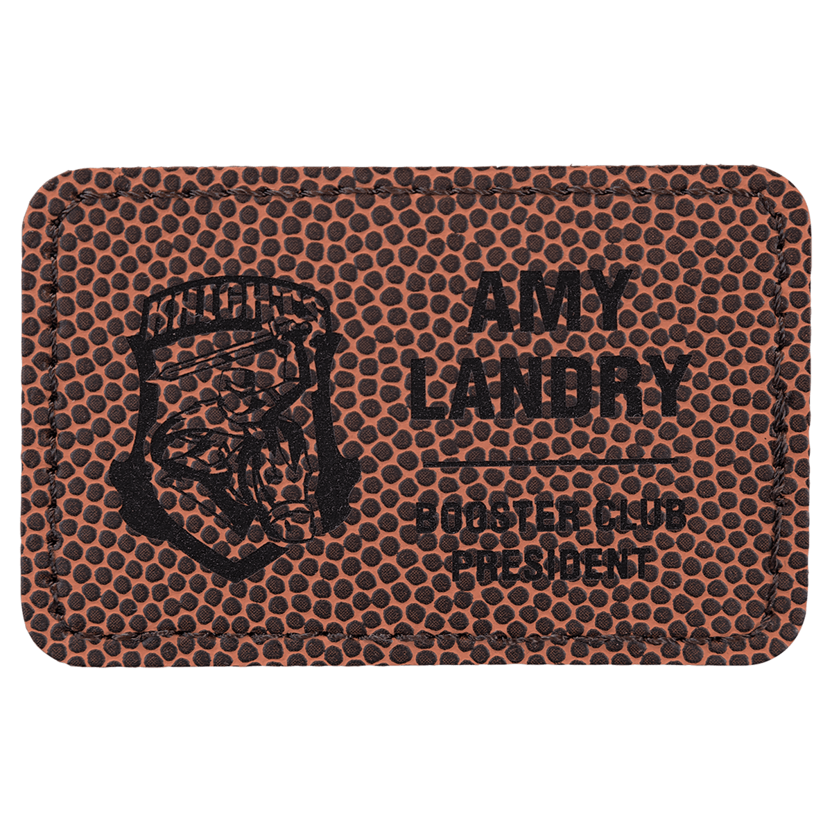 3" x 2" Rectangle Laserable Leatherette Patch with Adhesive